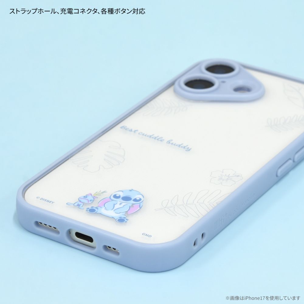 スティッチ IIIIfit プランプフレーム iPhone17 Pro 対応 ケース DNG-296ST