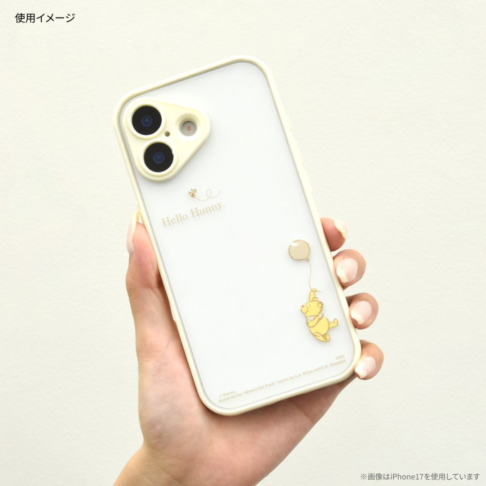 くまのプーさん IIIIfit プランプフレーム iPhone Air 対応 ケース DNG-297PO