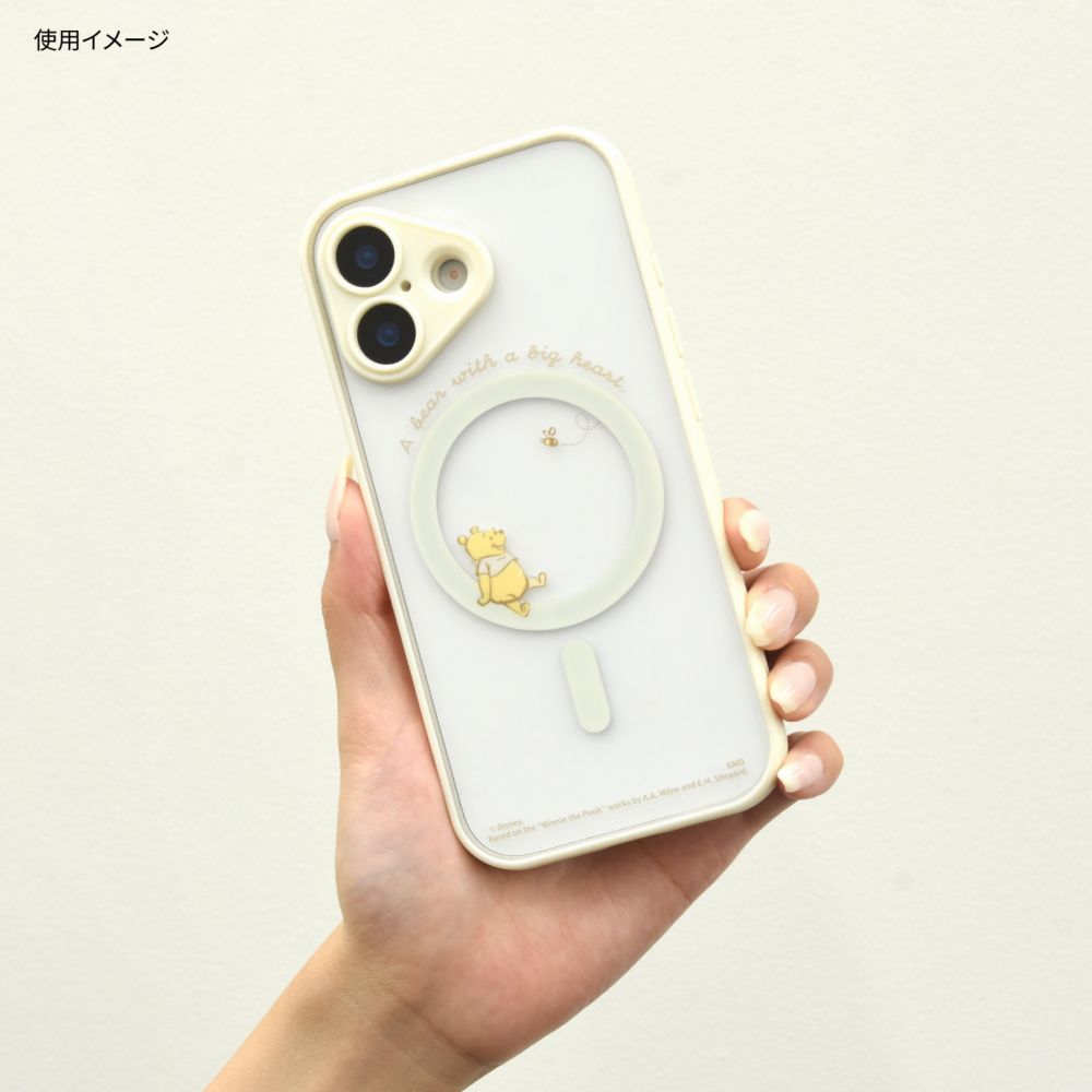 くまのプーさん IIIIfit プランプフレーム iPhone17 MagSafe 対応 ケース DNG-299PO