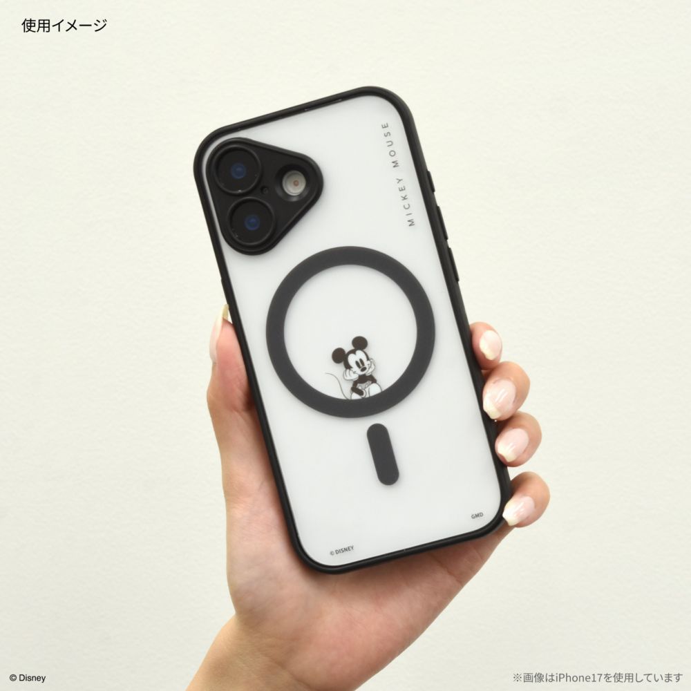 ミッキーマウス IIIIfit プランプフレーム iPhone17 Pro MagSafe 対応 ケース DNG-300MK