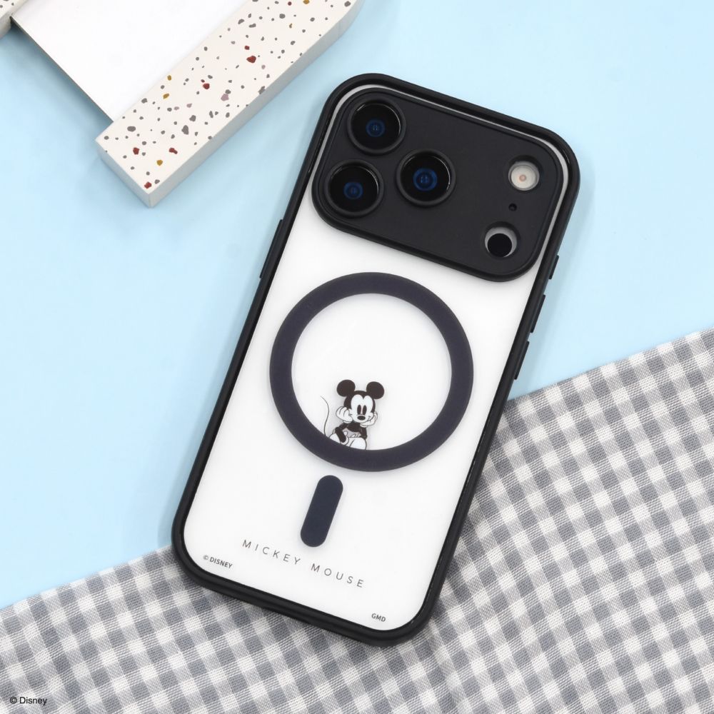 ミッキーマウス IIIIfit プランプフレーム iPhone17 Pro MagSafe 対応 ケース DNG-300MK
