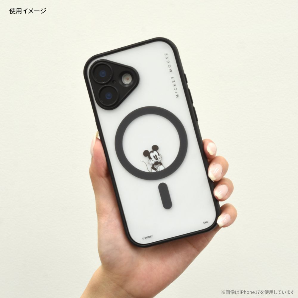 ミッキーマウス IIIIfit プランプフレーム iPhone Air MagSafe 対応 ケース DNG-301MK