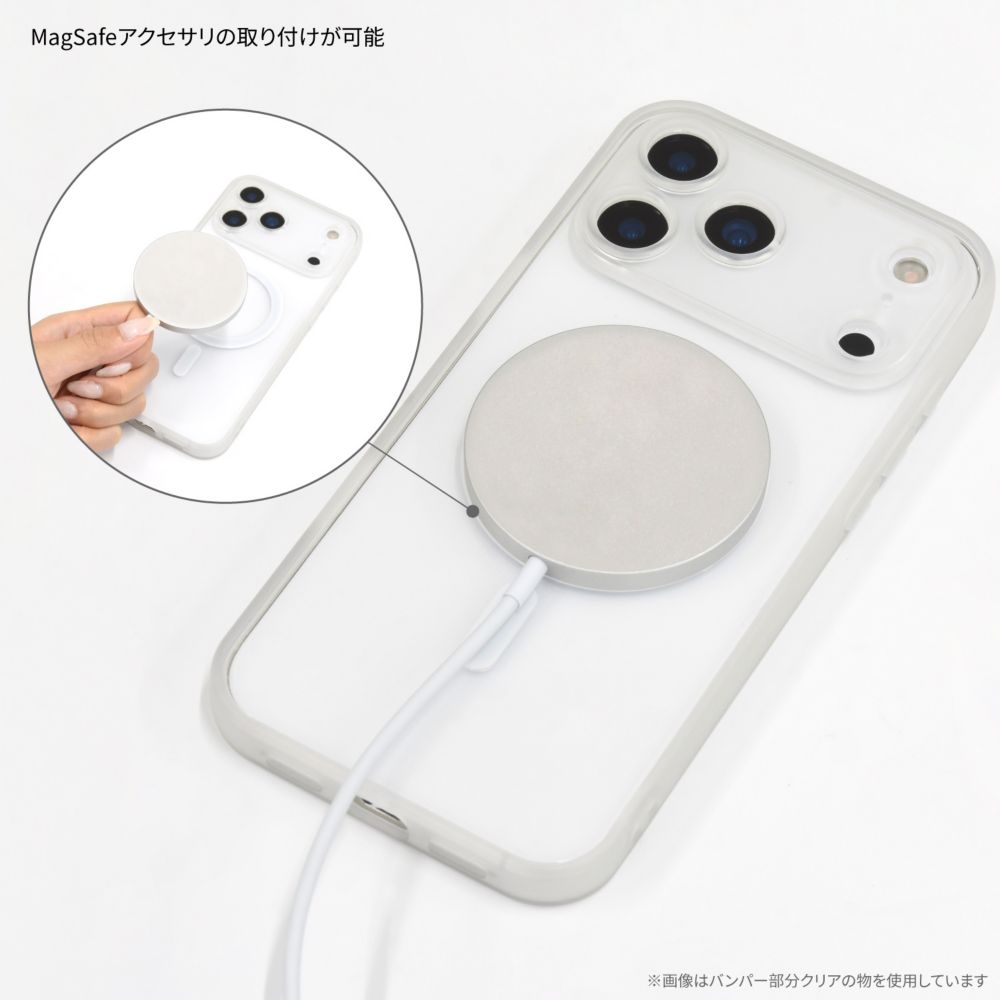 ミッキーマウス IIIIfit プランプフレーム iPhone17 Pro Max MagSafe 対応 ケース DNG-302MK