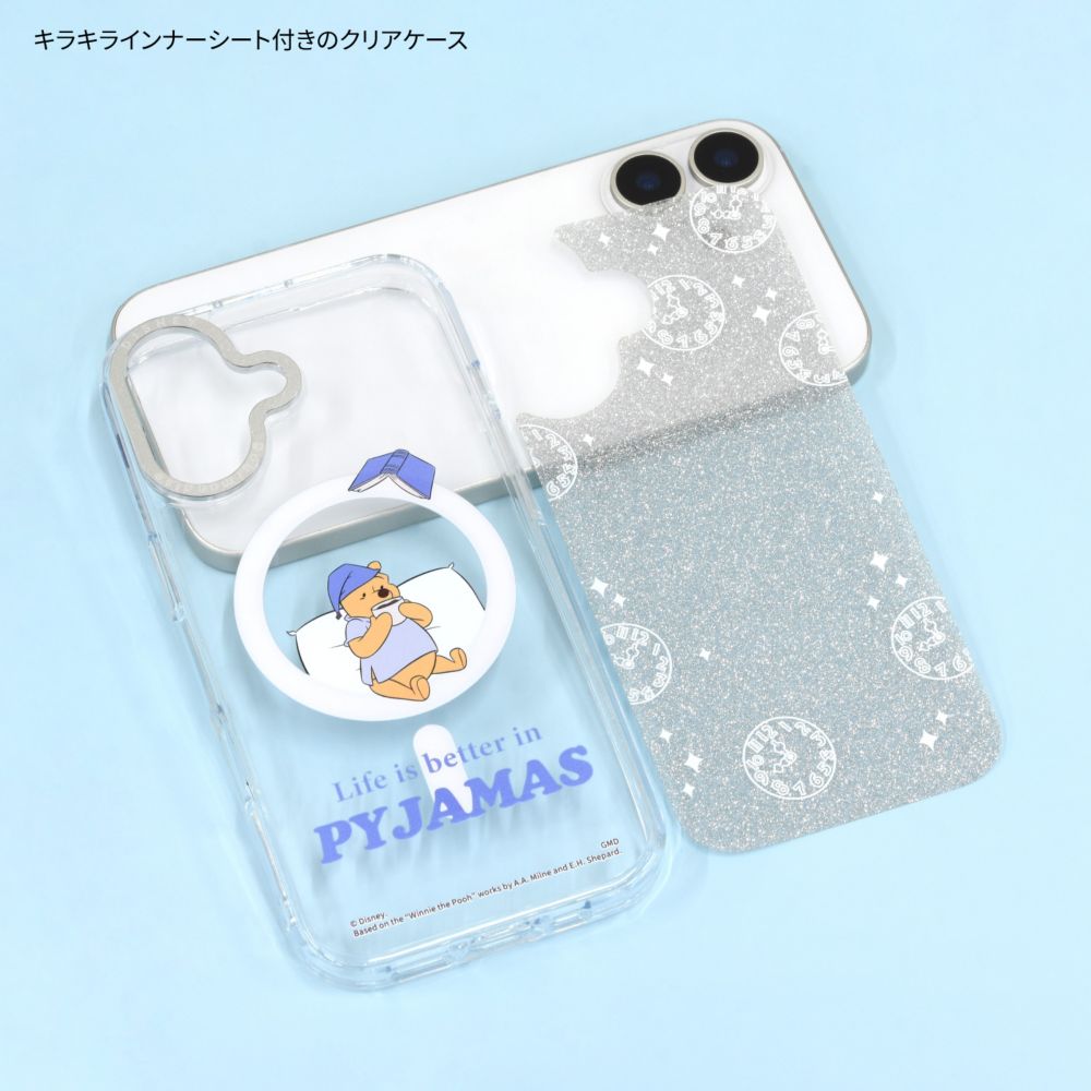 くまのプーさん Camera Frame iPhone17 MagSafe 対応 ケース DNG-306PO