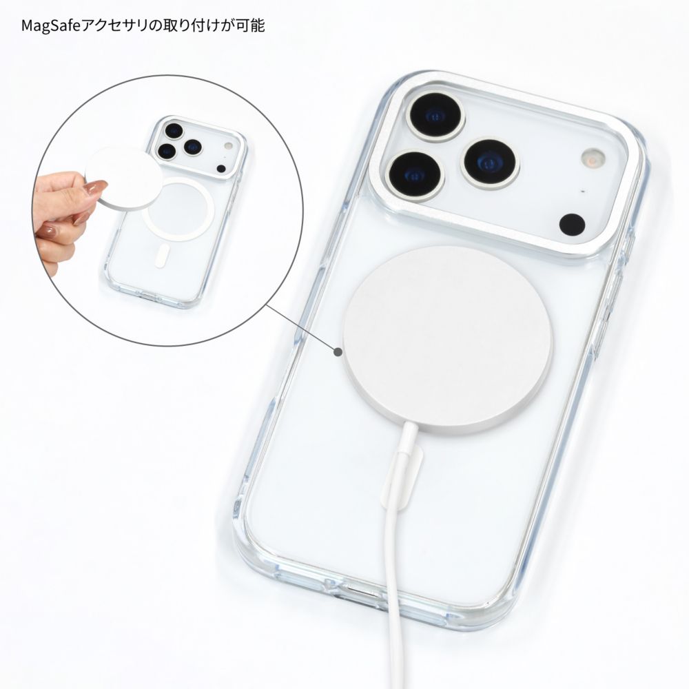 くまのプーさん Camera Frame iPhone17 Pro MagSafe 対応 ケース DNG-307PO