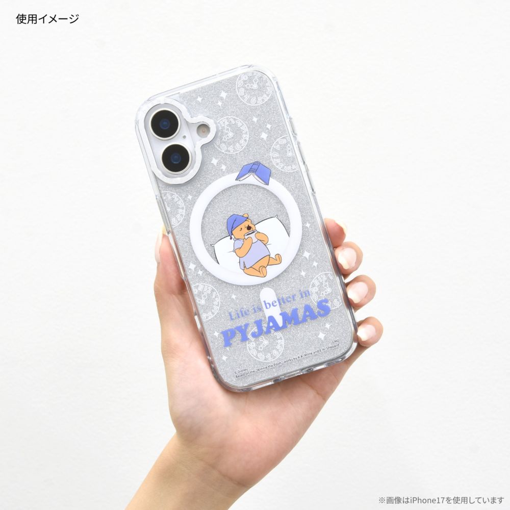 くまのプーさん Camera Frame iPhone17 Pro MagSafe 対応 ケース DNG-307PO