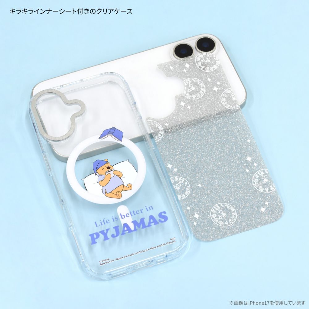 くまのプーさん Camera Frame iPhone Air MagSafe 対応 ケース DNG-308PO