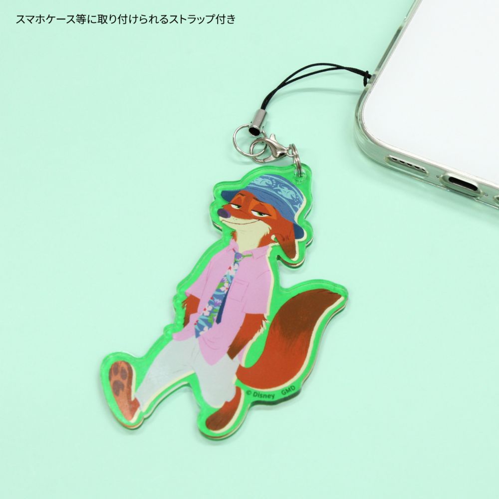 ズートピア ニック・ワイルド モバイルアクリルストラップ Lサイズ DNG-313B