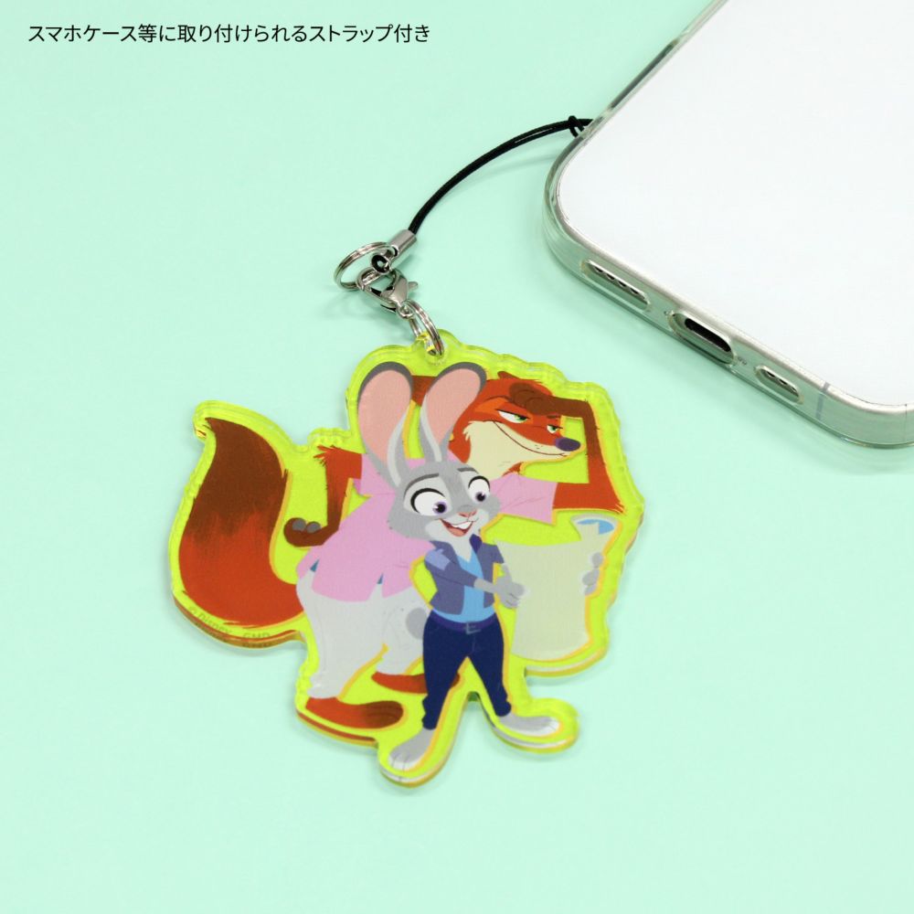 ズートピア ジュディ＆ニック モバイルアクリルストラップ Lサイズ DNG-313C