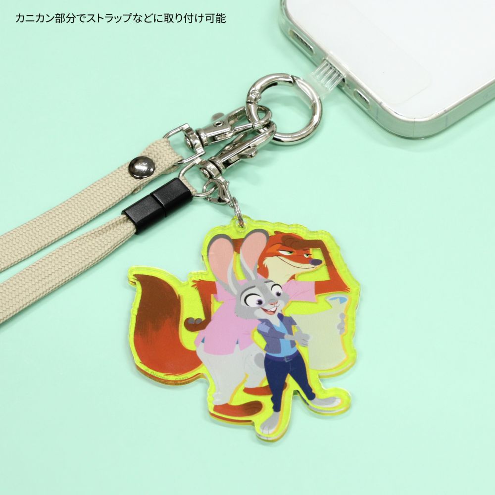 ズートピア ジュディ＆ニック モバイルアクリルストラップ Lサイズ DNG-313C