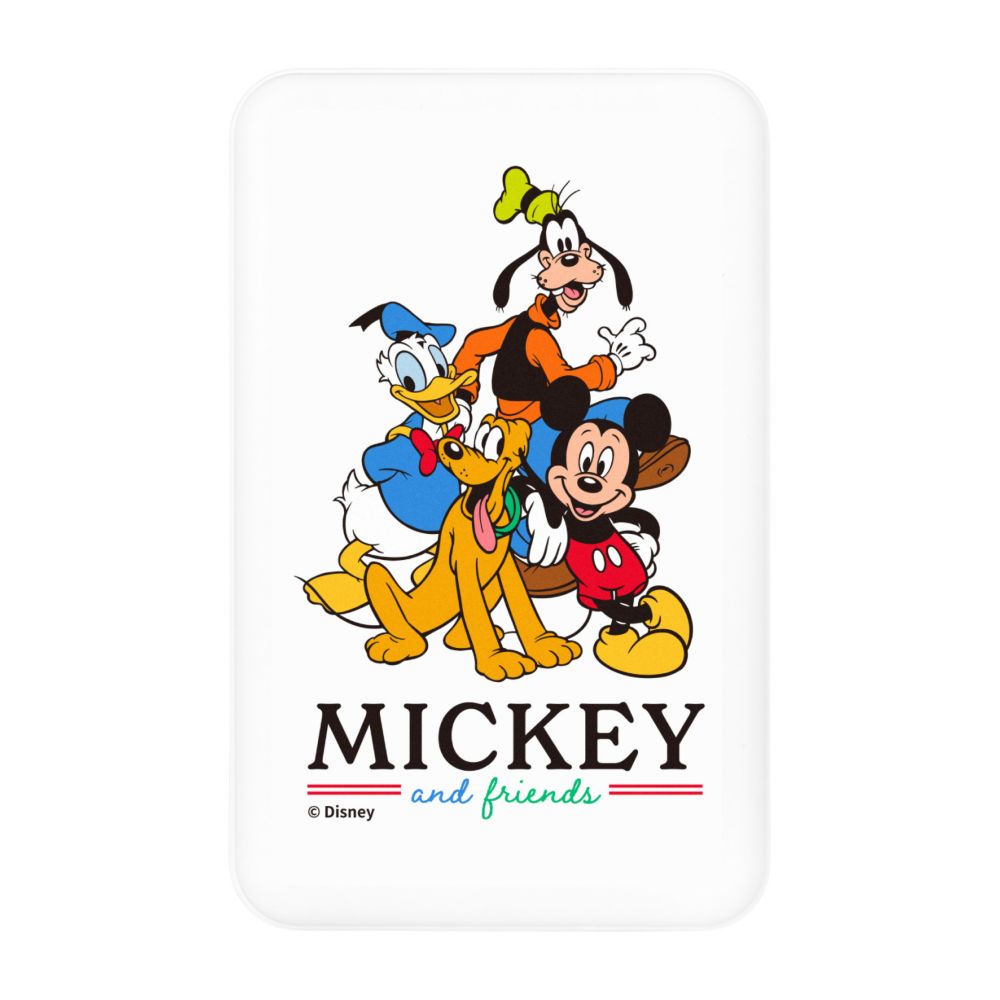 ミッキー＆フレンズ MagSafe 対応 ワイヤレス リチウム充電器 5000mAh DNG-321MKF