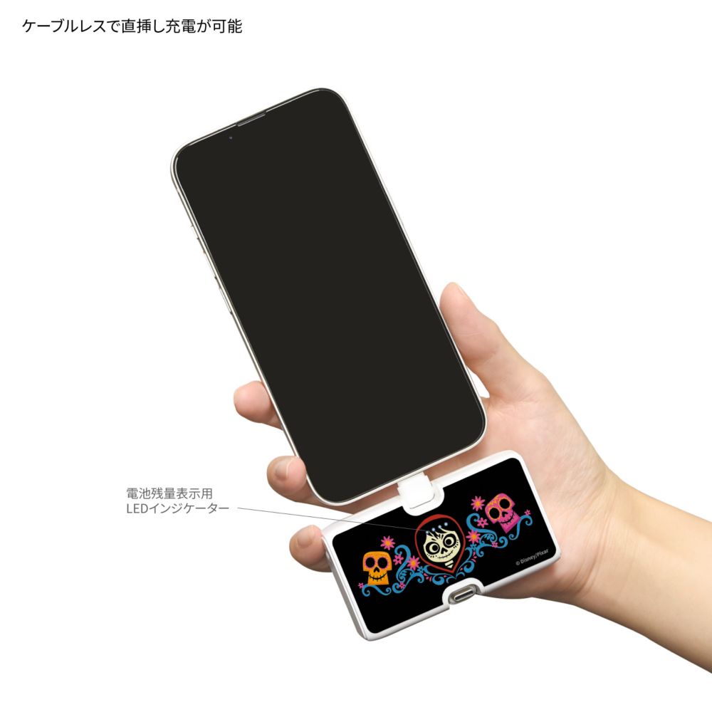 リメンバーミー ミゲル Lightning / Type-C コネクタ付き リチウムイオン充電器 4000mAh DNG-322MG