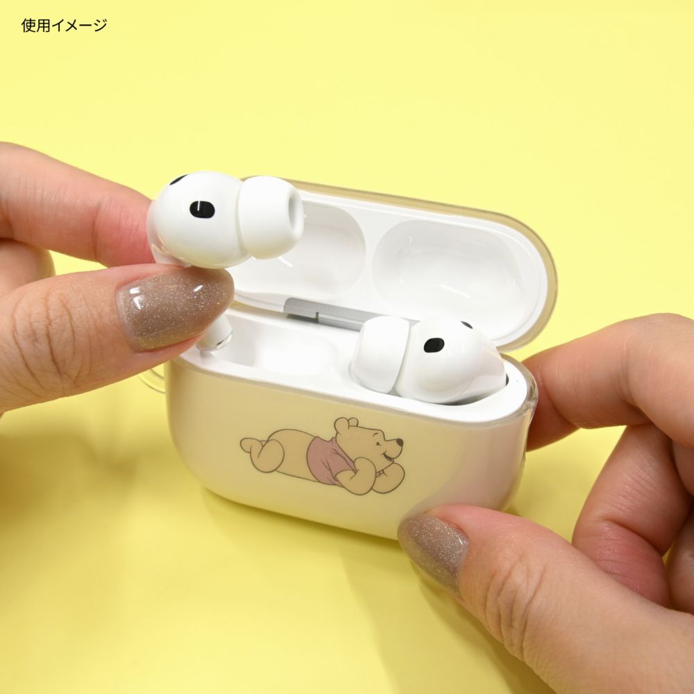 くまのプーさん AirPods Pro 3 対応 ソフトケース DNG-324PO