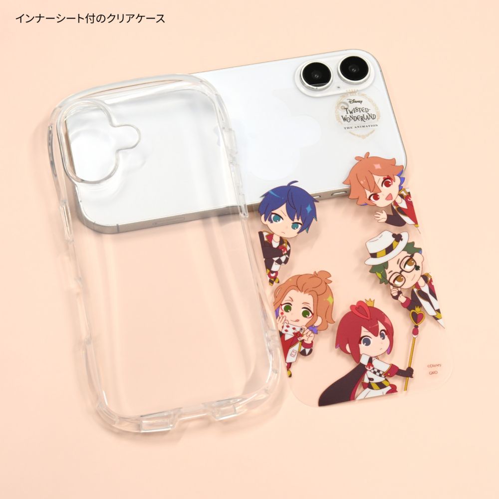 ツイステッドワンダーランド ハーツラビュル iPhone16 対応 クリスタルクリアケース DNG-326A