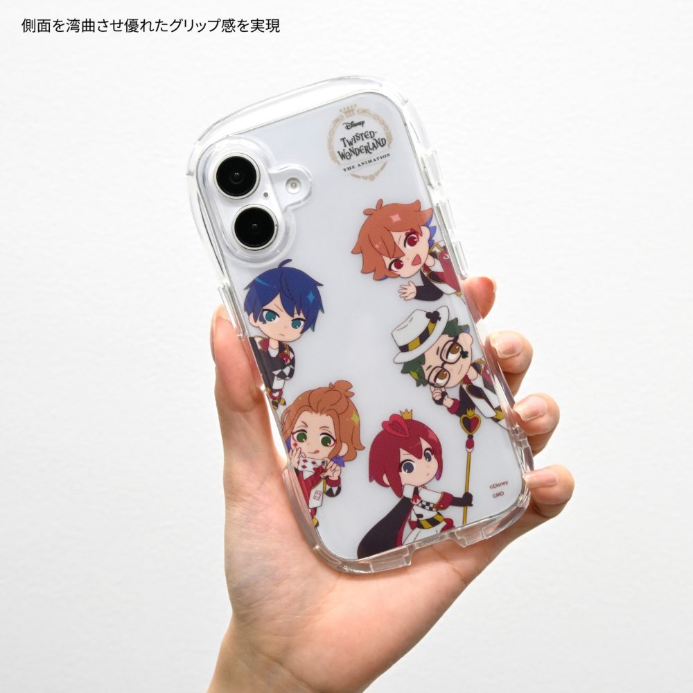 ツイステッドワンダーランド ハーツラビュル iPhone16 対応 クリスタルクリアケース DNG-326A