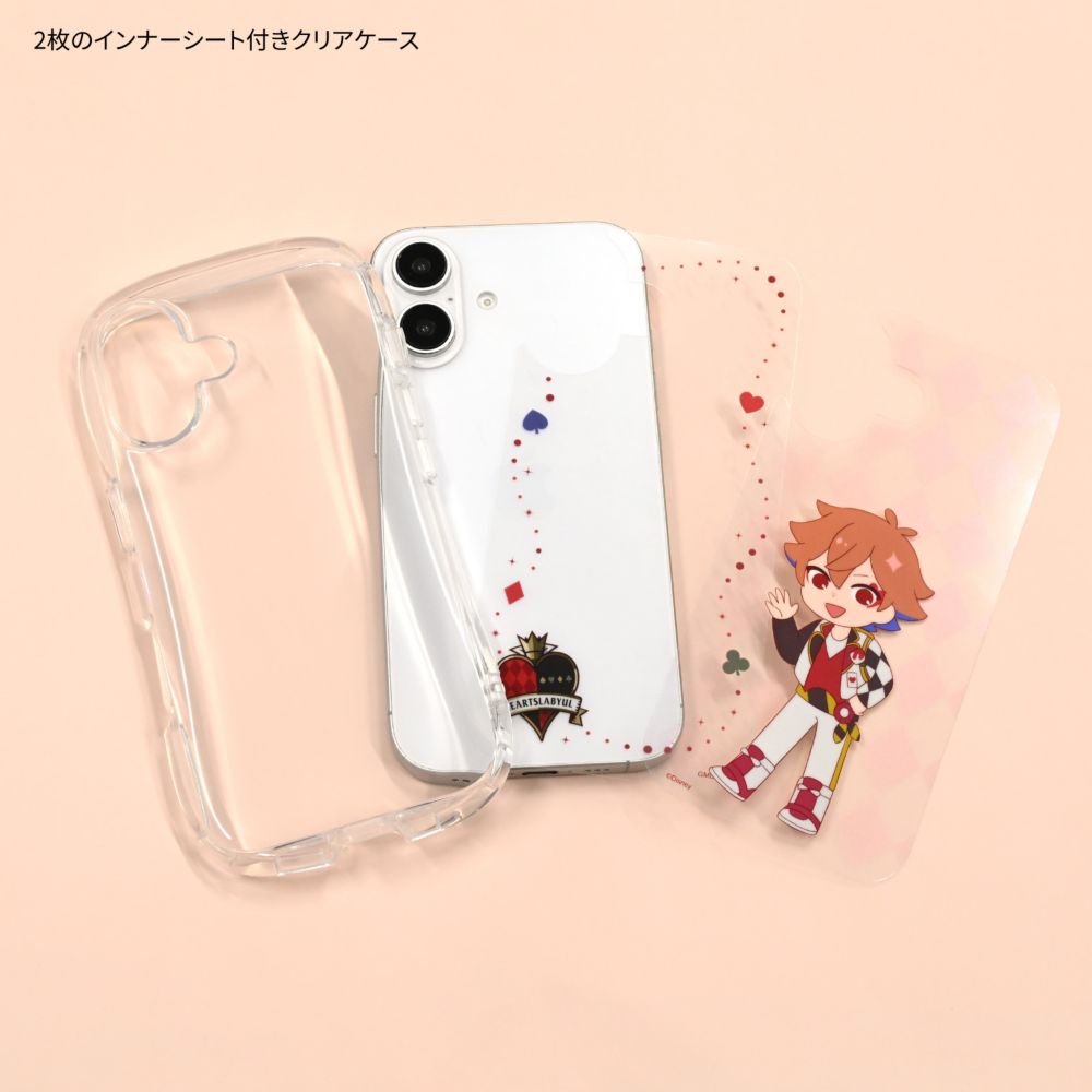 ツイステッドワンダーランド エース・トラッポラ iPhone16 対応 クリスタルクリアケース DNG-327B