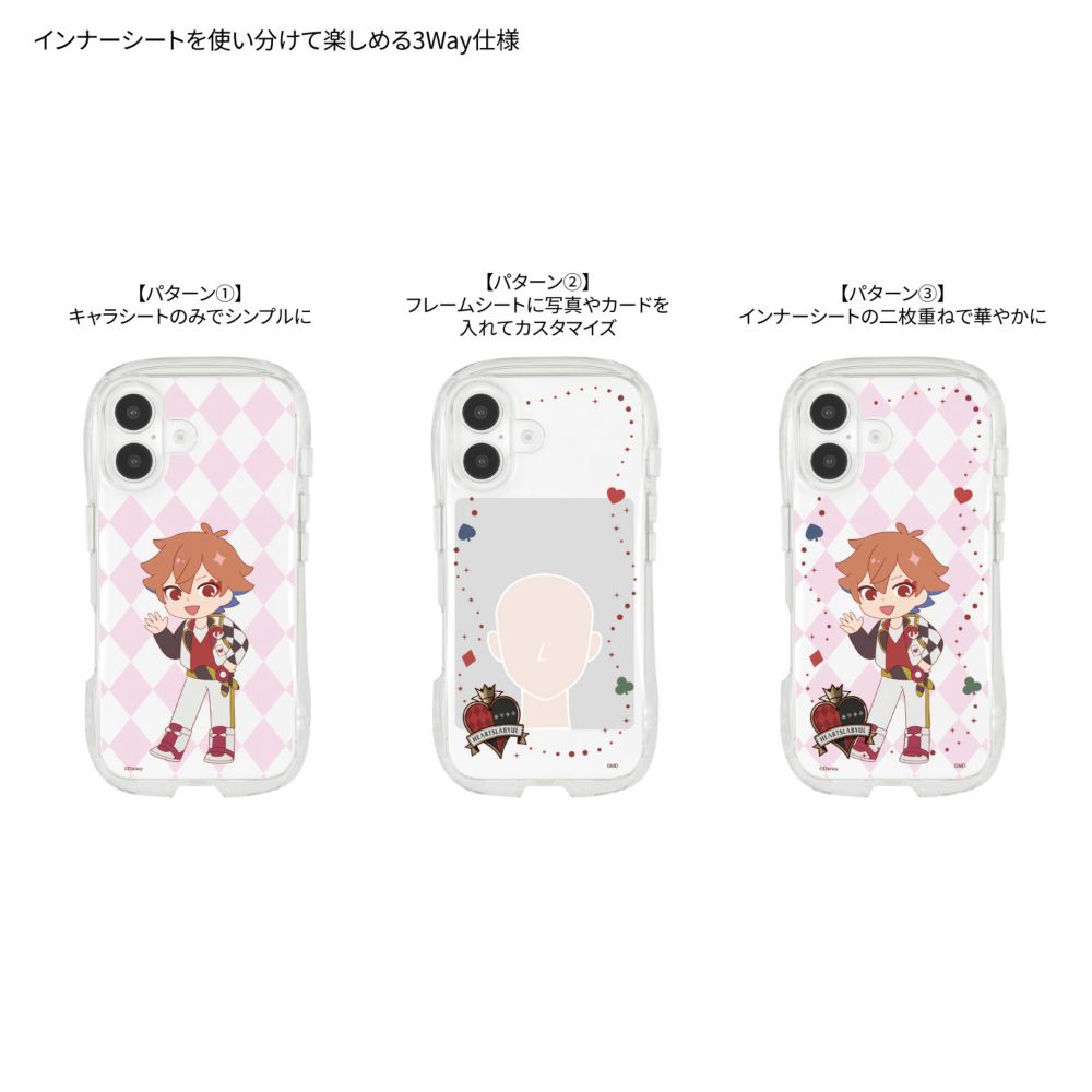 ツイステッドワンダーランド エース・トラッポラ iPhone16 対応 クリスタルクリアケース DNG-327B