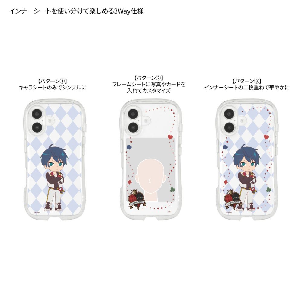 ツイステッドワンダーランド デュース・スペード iPhone16 対応 クリスタルクリアケース DNG-327C