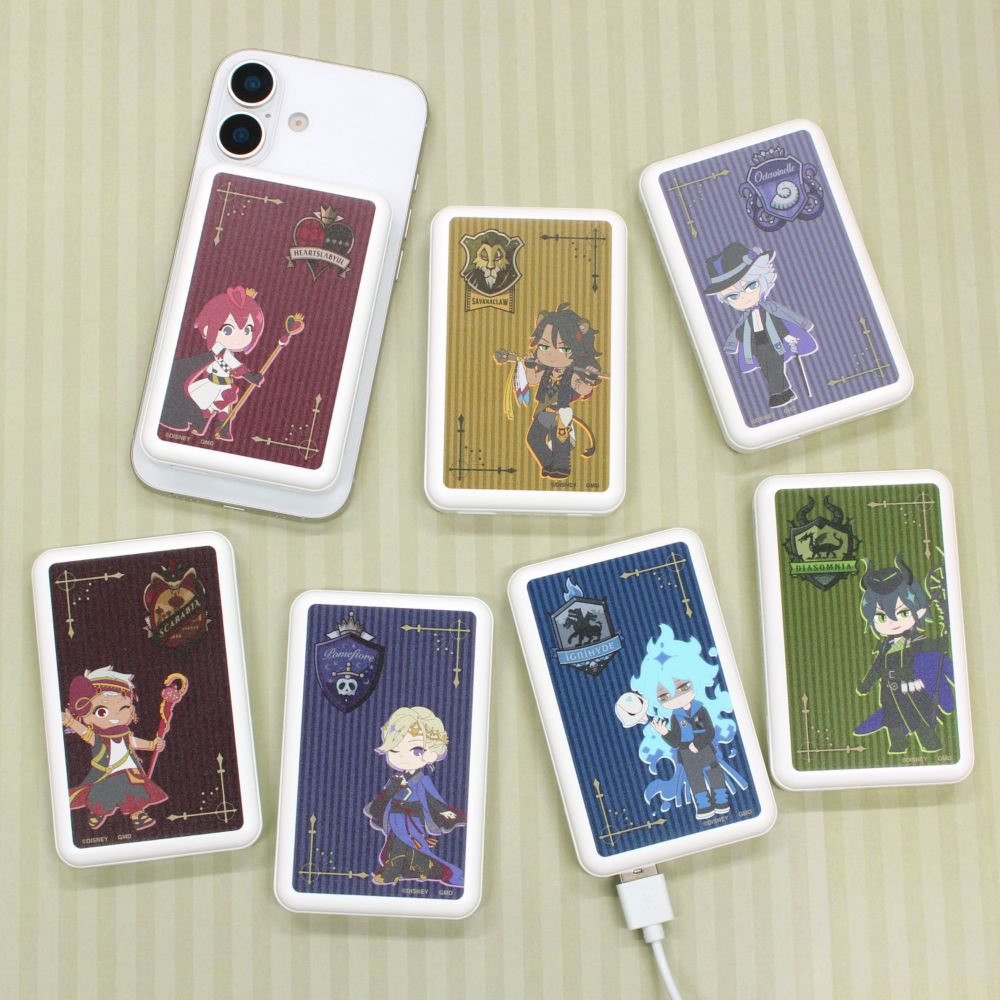 ツイステッドワンダーランド アズール・アーシェングロット MagSafe 対応 ワイヤレス リチウム充電器 5000mAh DNG-329C