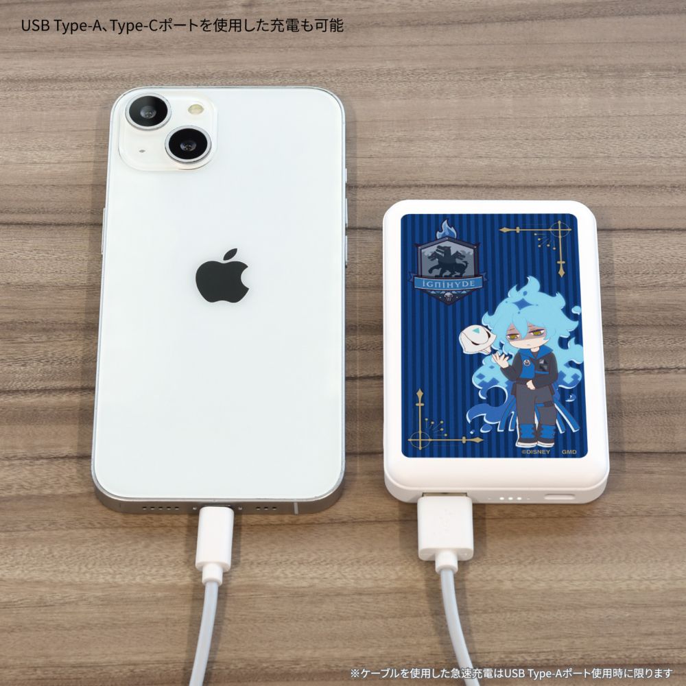 【予約商品】ツイステッドワンダーランド イデア・シュラウド MagSafe 対応 ワイヤレス リチウム充電器 5000mAh DNG-329F