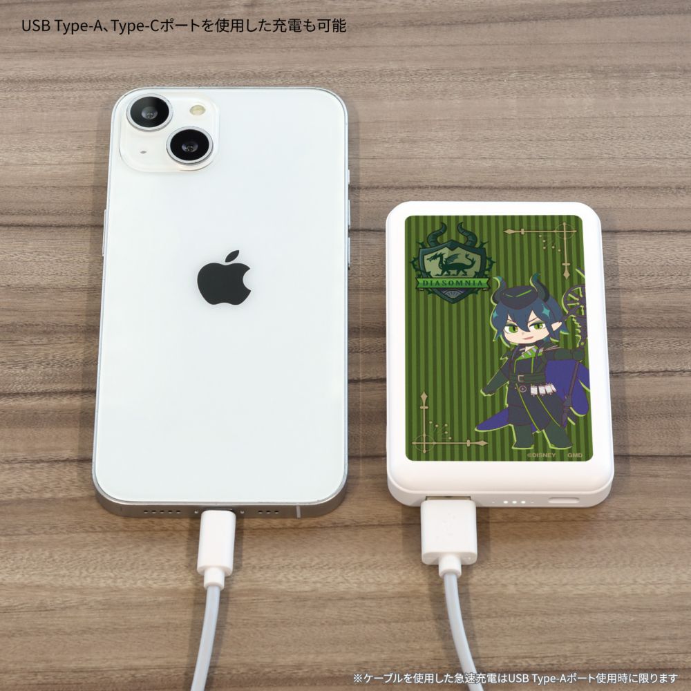 【予約商品】ツイステッドワンダーランド マレウス・ドラコニア MagSafe 対応 ワイヤレス リチウム充電器 5000mAh DNG-329G