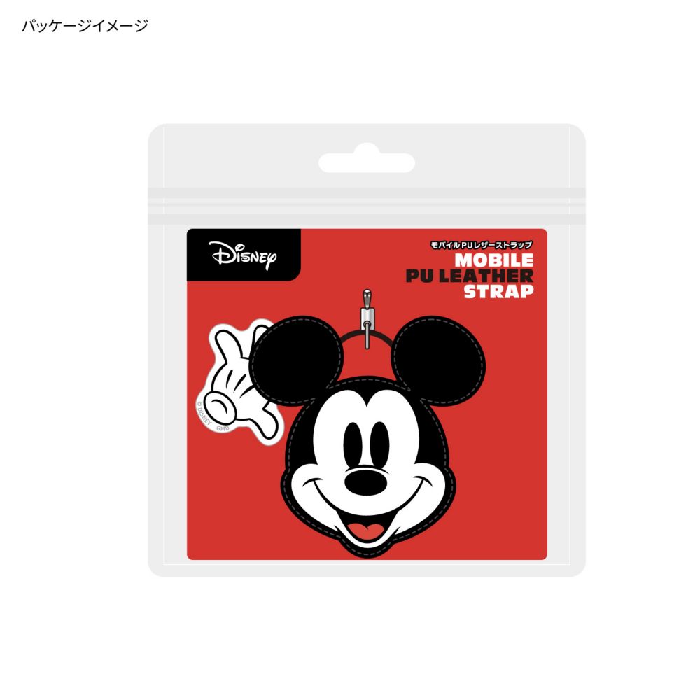 ミッキーマウス モバイル PU レザーストラップ DNG-333MK