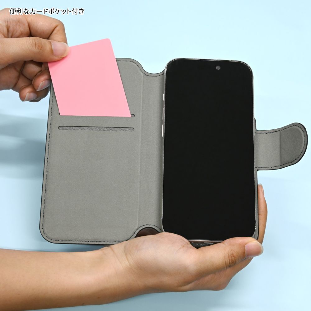 ミッキーマウス iPhone専用 MagSafe 対応 手帳型 スマートフォンカバー DNG-338MK