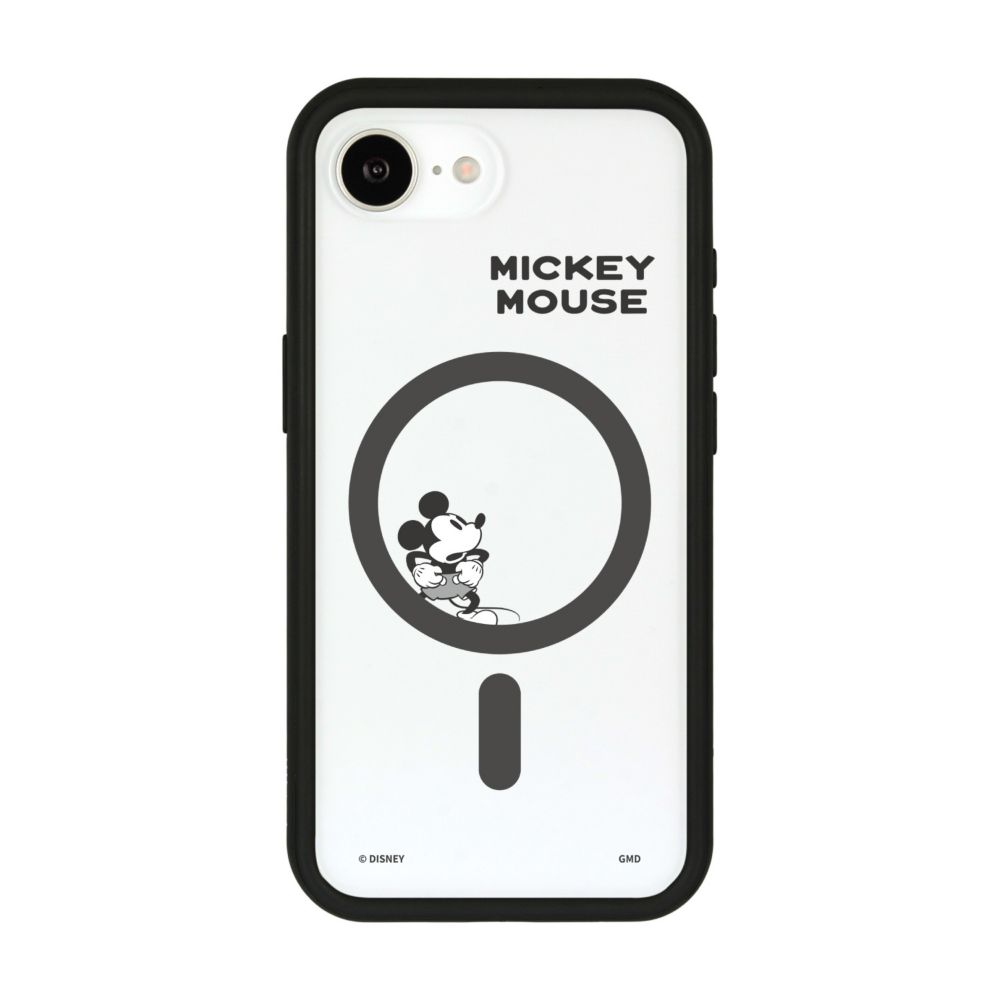 ミッキーマウス IIIIfit プランプフレーム iPhone17e / 16e MagSafe 対応 ケース DNG-350MK