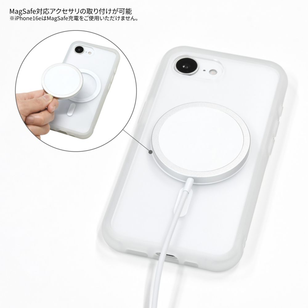 ミッキーマウス IIIIfit プランプフレーム iPhone17e / 16e MagSafe 対応 ケース DNG-350MK