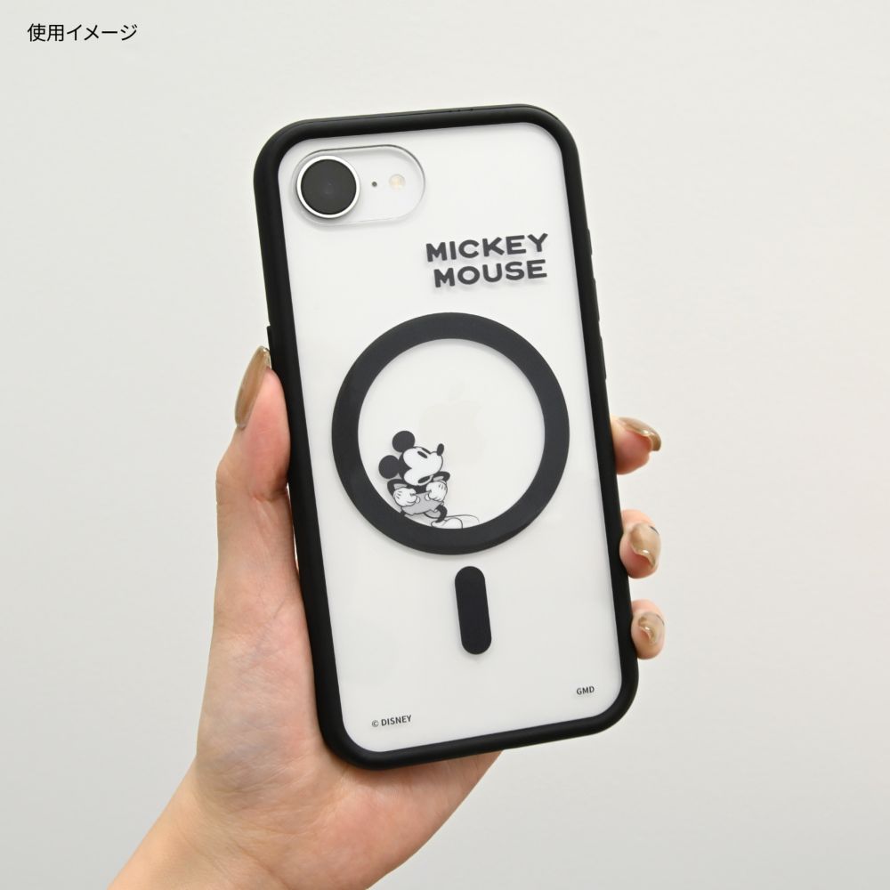ミッキーマウス IIIIfit プランプフレーム iPhone17e / 16e MagSafe 対応 ケース DNG-350MK