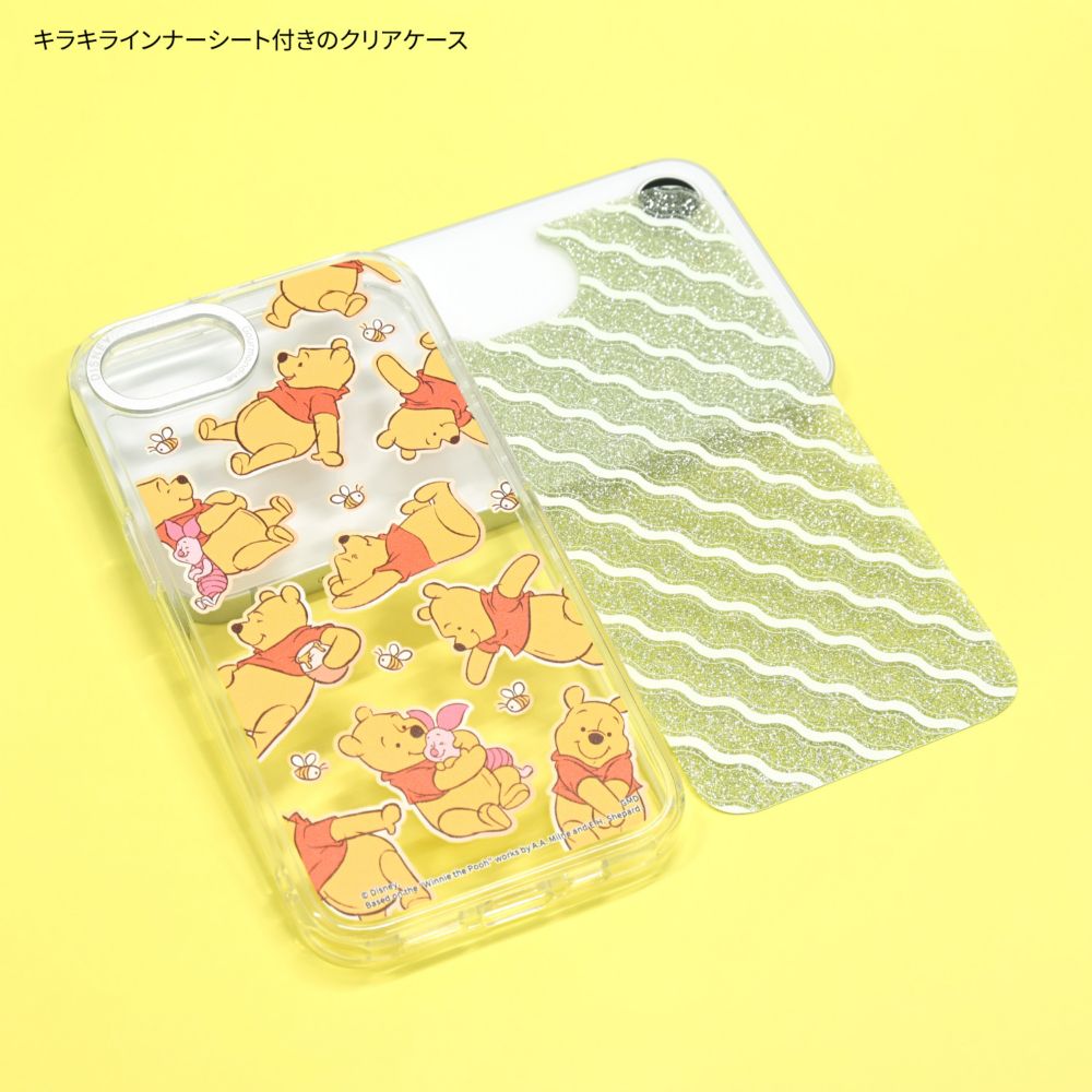 くまのプーさん Camera Frame iPhone17e / 16e 対応 ケース DNG-351PO