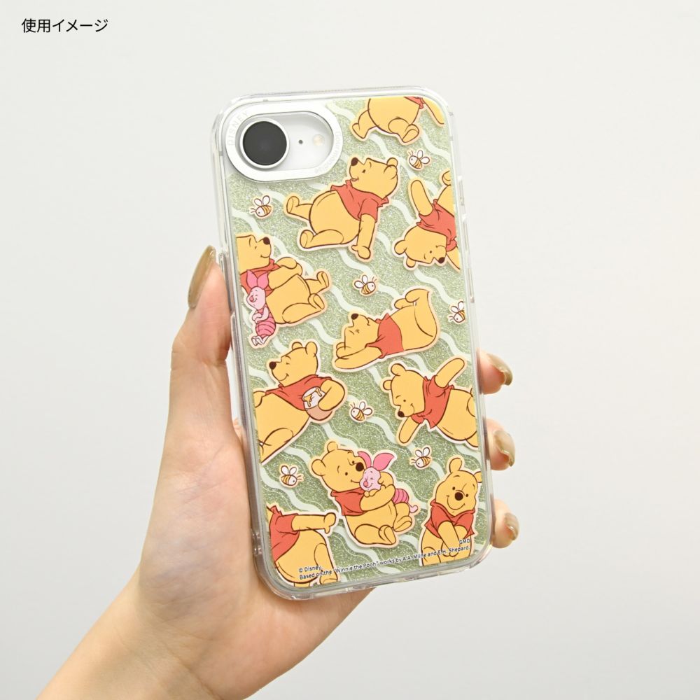 くまのプーさん Camera Frame iPhone17e / 16e 対応 ケース DNG-351PO