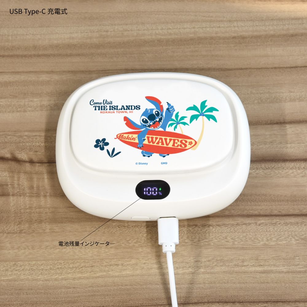 スティッチ USB充電式 3WAYクールファン DNG-359ST