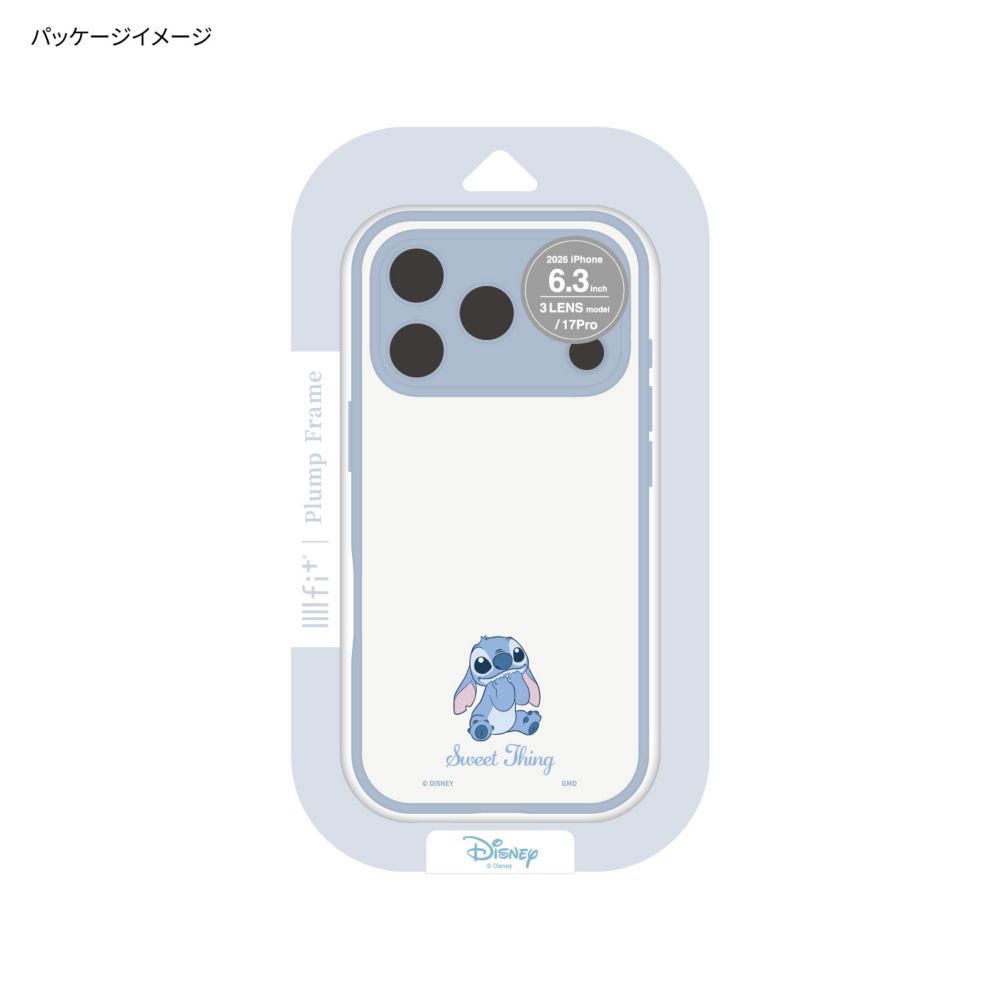 スティッチ IIIIfit プランプフレーム iPhone18 Pro / 17 Pro 対応 ケース DNG-368ST