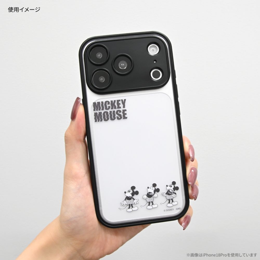 ミッキーマウス IIIIfit プランプフレーム iPhone18 Pro Max / 17 Pro Max 対応 ケース DNG-369MK