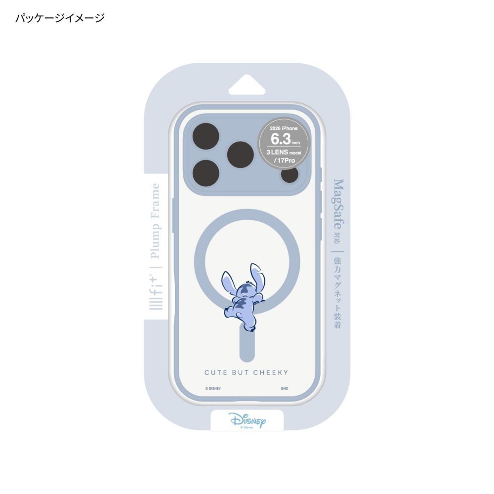 スティッチ IIIIfit プランプフレーム iPhone18 Pro / 17 Pro MagSafe 対応 ケース DNG-370ST