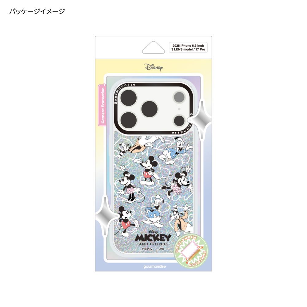 ミッキー＆フレンズ Camera Frame iPhone18 Pro / 17 Pro 対応 ケース DNG-372MKF