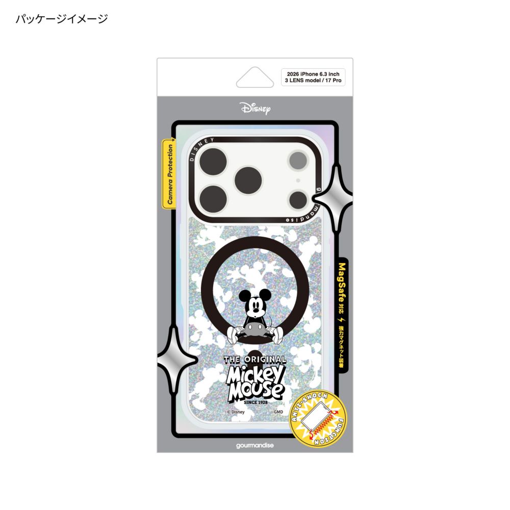 ミッキーマウス Camera Frame iPhone18 Pro / 17 Pro MagSafe 対応 ケース DNG-373MK