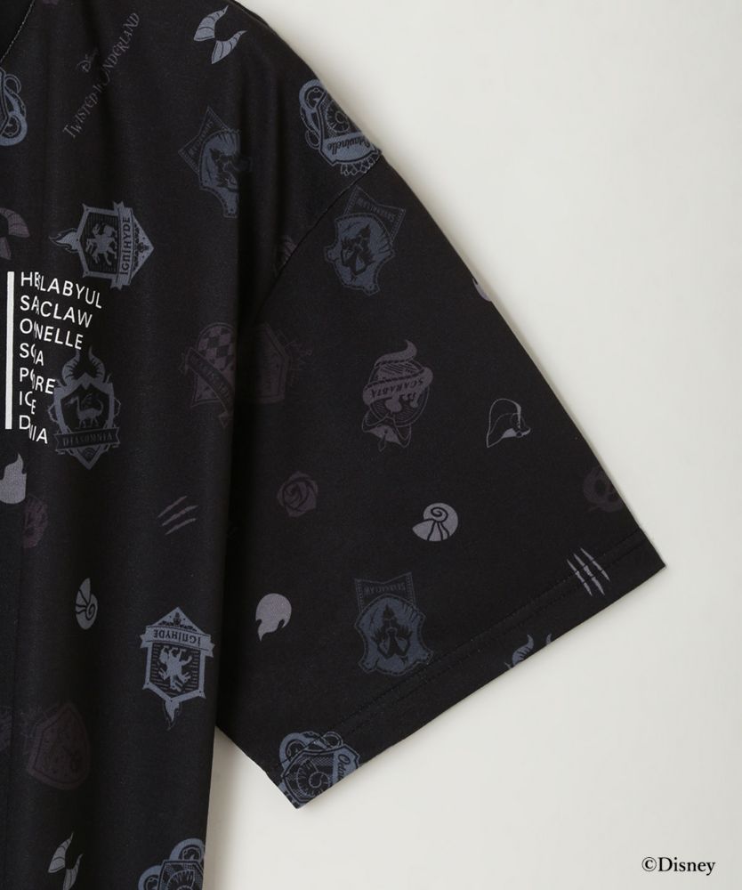 『ディズニー ツイステッドワンダーランド』バッグコレクション オリジナルデザインT シャツ(Black)