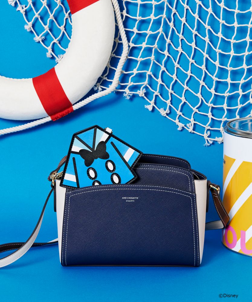 公式 ショップディズニー Chouette カードケース付きドナルドショルダーバッグ