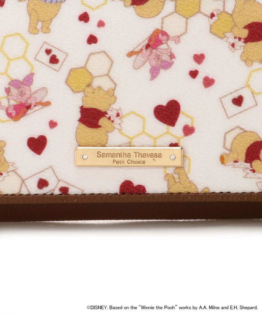 【Samantha Thavasa Petit Choice】「くまのプーさんコレクション」  レター柄長財布