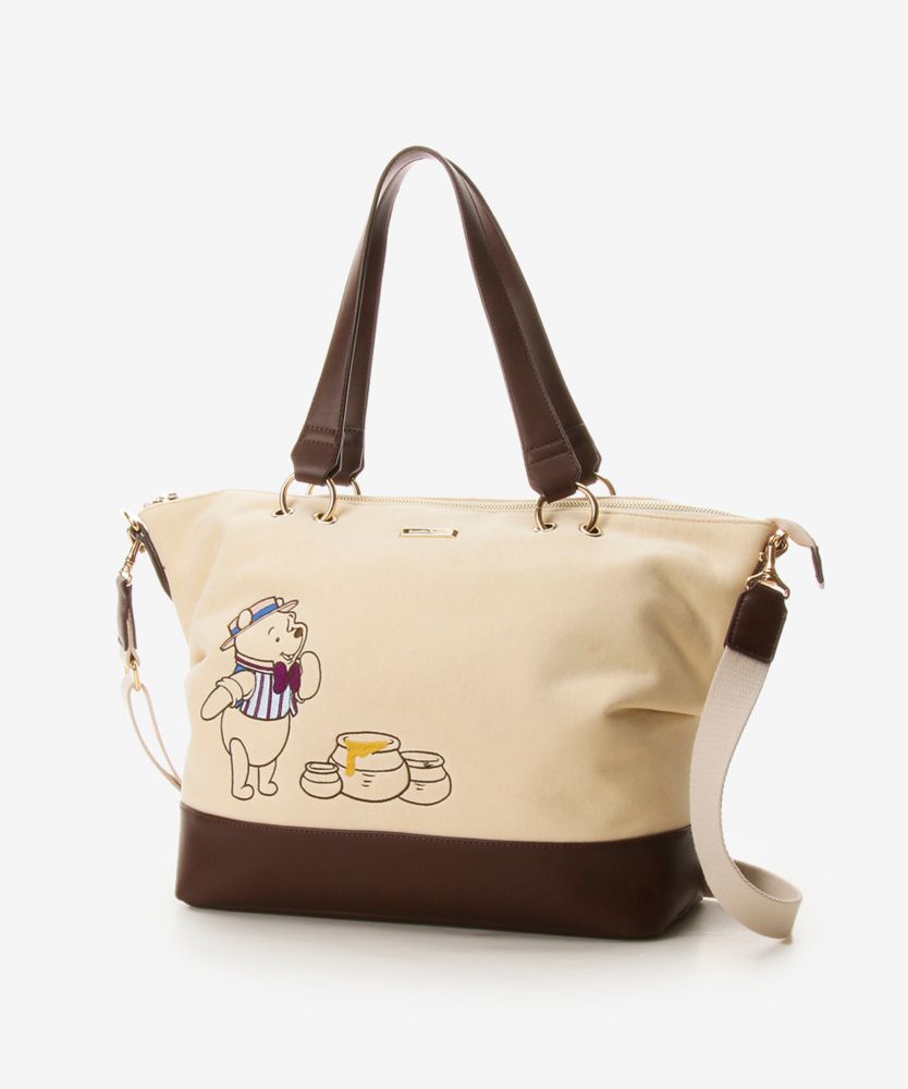 【Samantha Thavasa】「くまのプーさんコレクション」スウェットトートバッグ