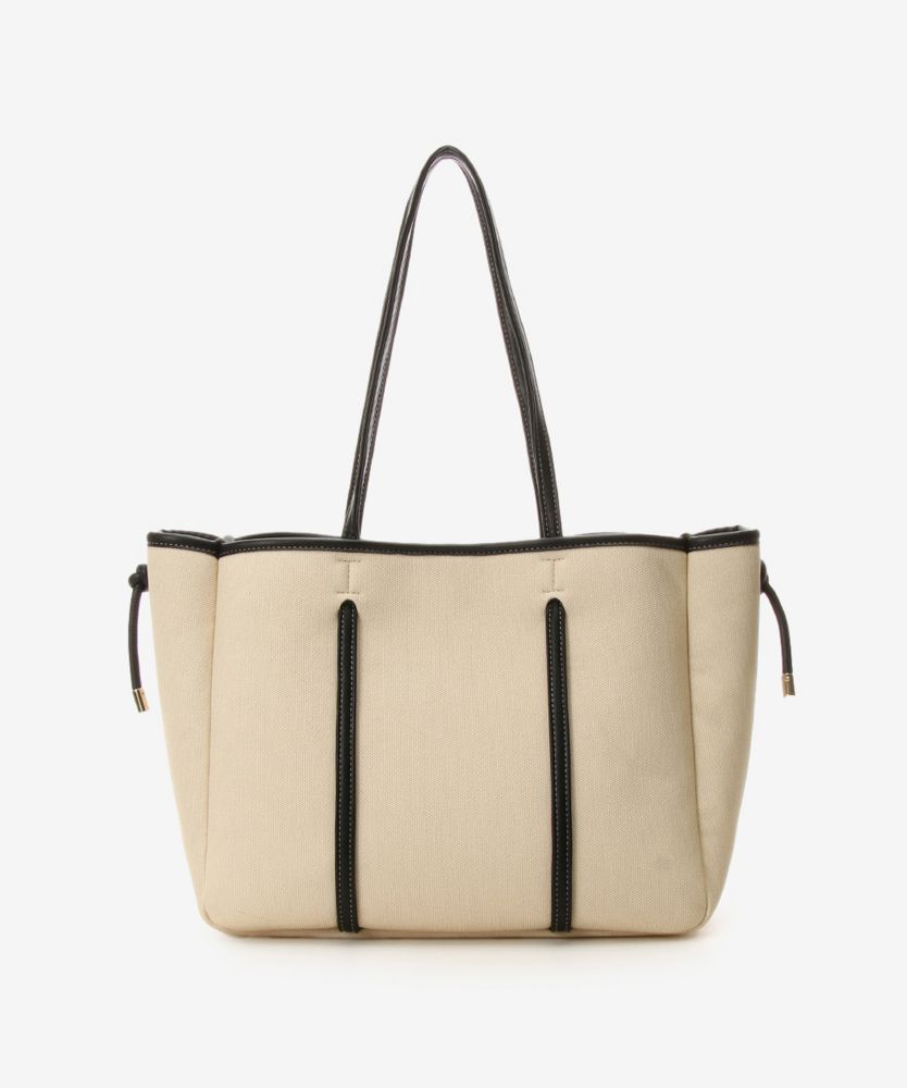 【Samantha Thavasa】「ミッキー」コレクションキャンバスデザイン合皮スクエアトートバッグ