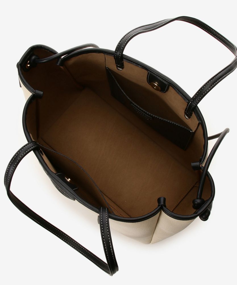 【Samantha Thavasa】「ミッキー」コレクションキャンバスデザイン合皮スクエアトートバッグ