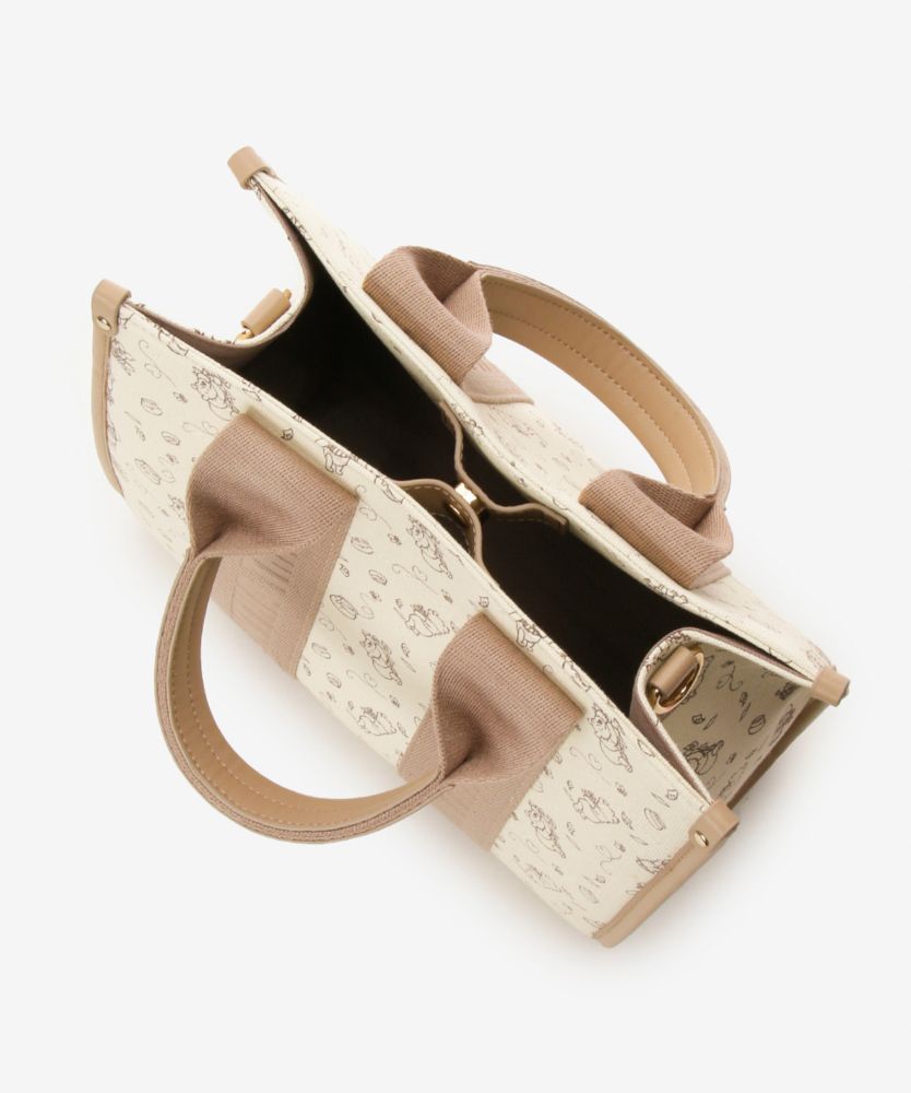 【Samantha Thavasa】「くまのプーさんコレクション」スクエアキャンバストートバッグ