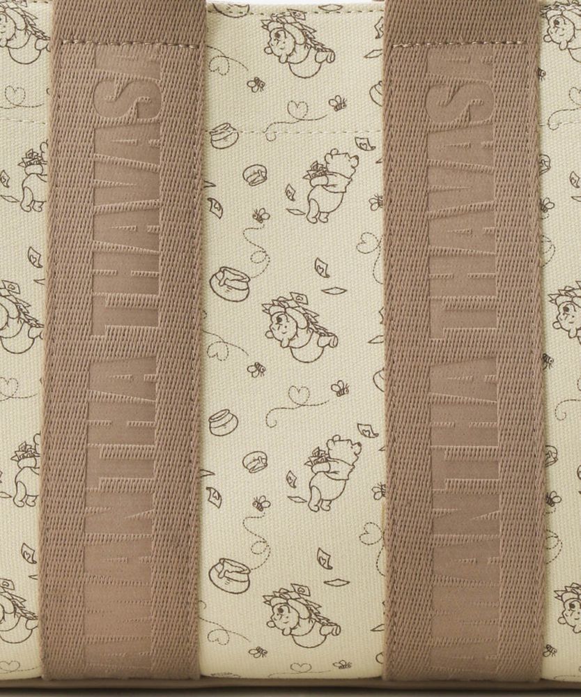 【Samantha Thavasa】「くまのプーさんコレクション」スクエアキャンバストートバッグ