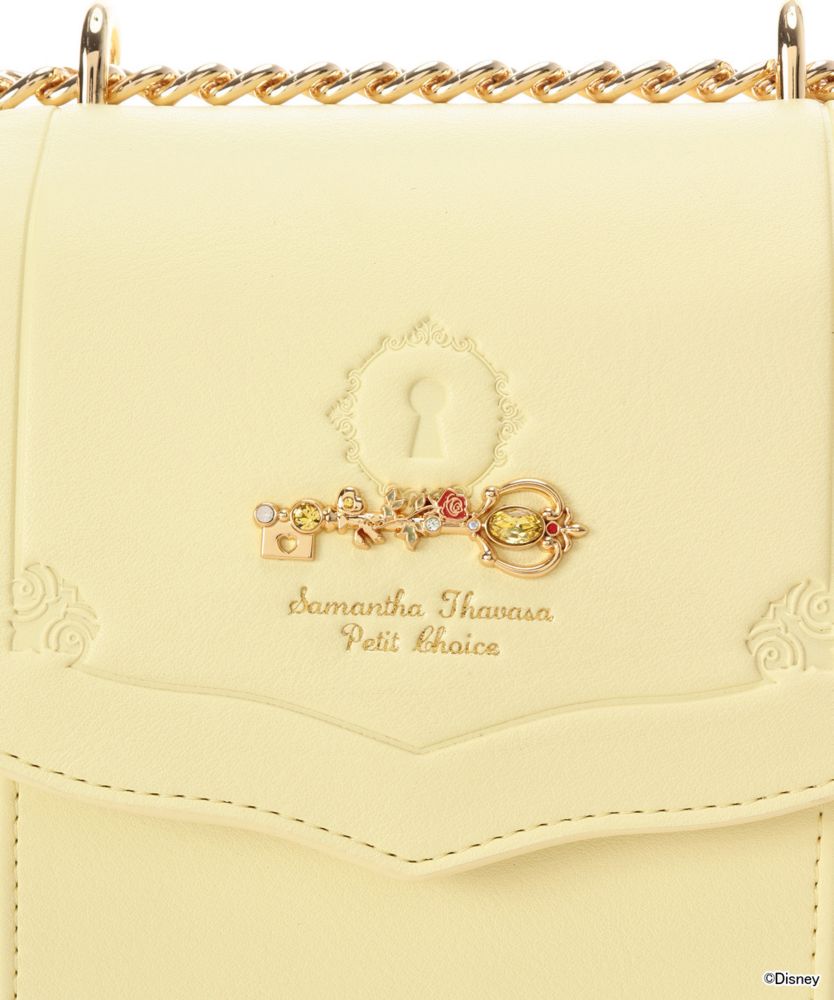【Samantha Thavasa Petit Choice】「ディズニーコレクション プリンセスシリーズ」 プリーツデザインスマホショルダー