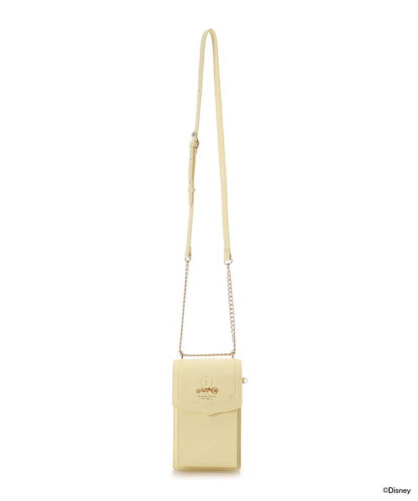 【Samantha Thavasa Petit Choice】「ディズニーコレクション プリンセスシリーズ」 プリーツデザインスマホショルダー