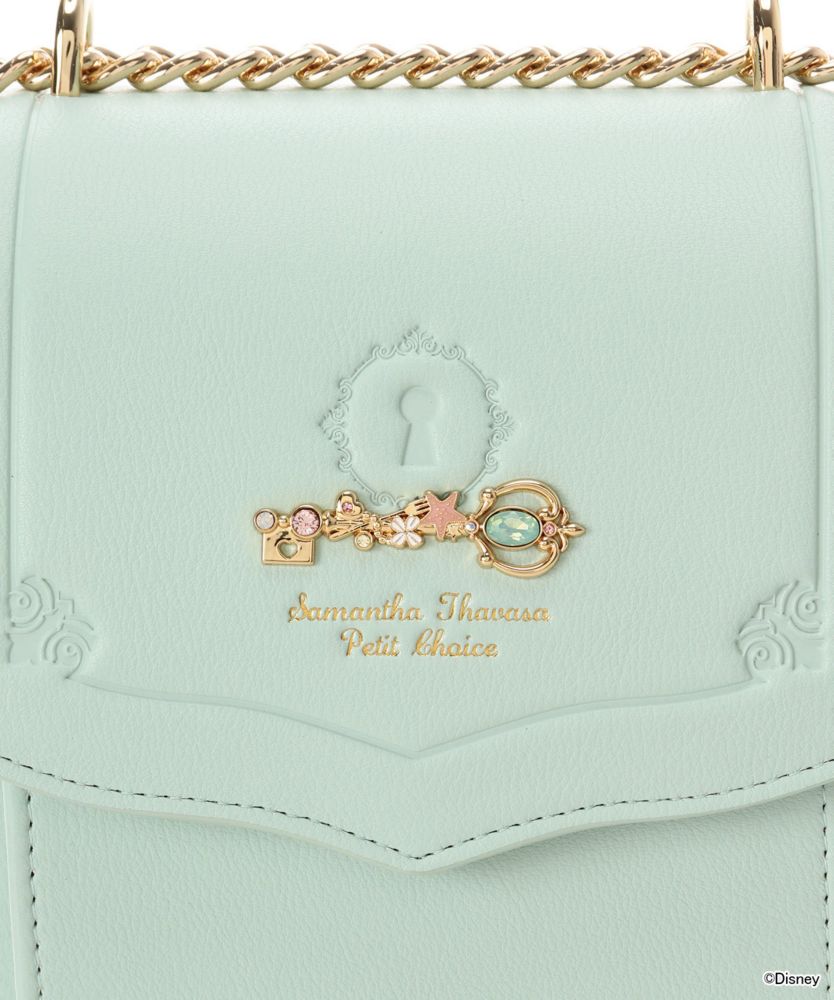 【Samantha Thavasa Petit Choice】「ディズニーコレクション プリンセスシリーズ」 プリーツデザインスマホショルダー