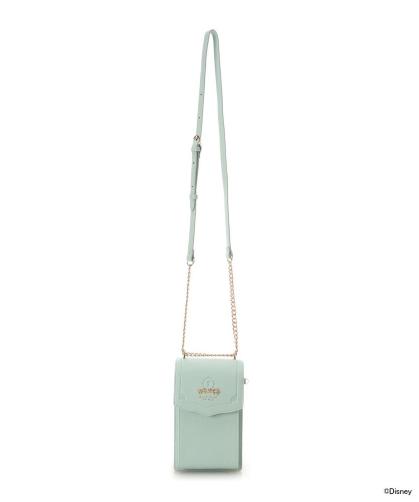 【Samantha Thavasa Petit Choice】「ディズニーコレクション プリンセスシリーズ」 プリーツデザインスマホショルダー